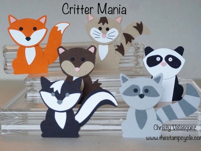 Critter Mania Using the Fox Builder Punch from Stampin Up! Episode #1 - Fox Critter