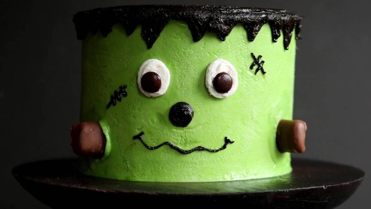 Cute Frankenstein Layer Cake