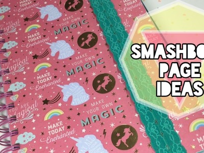 Cute Smashbook Page Ideas. Unicorn & Mermaid Books for sale | I'm A Cool Mom