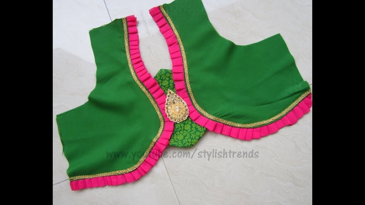 Designer Back Neck blouse Cutting & Stitching  in Telugu | DIY - 8 |