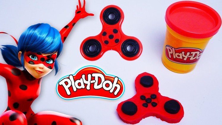 DIY: Como Fazer Fidget Spinner da Ladybug de Massinha Play Doh