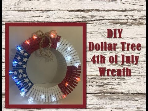 DIY Dollar Tree 4th of July Wreath