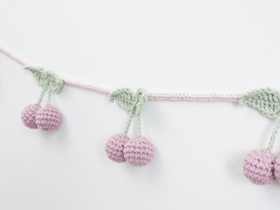 DIY : Instructions for crocheted vine with cherries by Søstrene Grene
