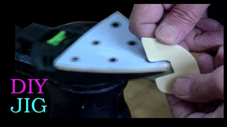 DIY JIG for sanding small parts - delta sander upside down