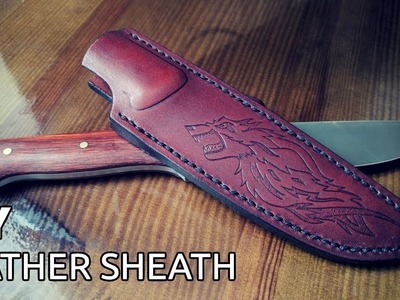 DIY leather knife sheath