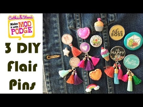 DIY Shopkins Inspired Flair Pins and Buttons