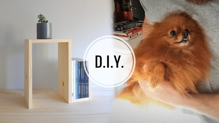 DIY SIDE TABLE (& THE CUTEST PUPPER)