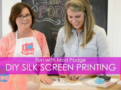 DIY Silk Screen Printing at Home with Mod Podge!