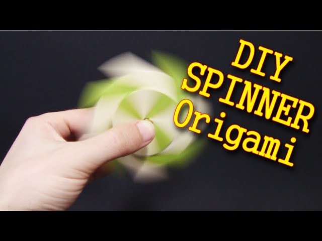 DIY SPINER Origami EASY | Hand Spinner WITHOUT BEARINGS ! - Origami easy tutorial