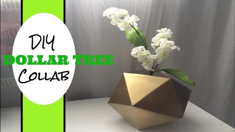 Dollar tree DIY.Modern vase-collab with LifeAt50&Beyond