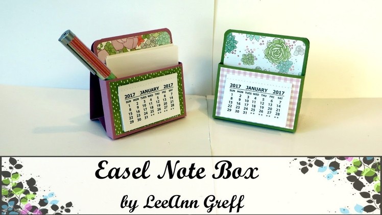Easel Calendar Note Box
