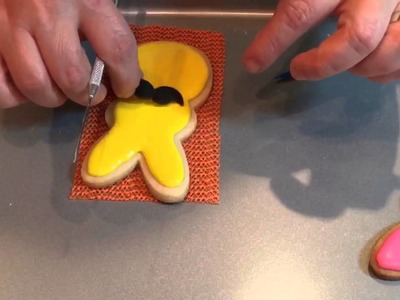 Easter Bunny Peep With A Mustache Cookies(How To)
