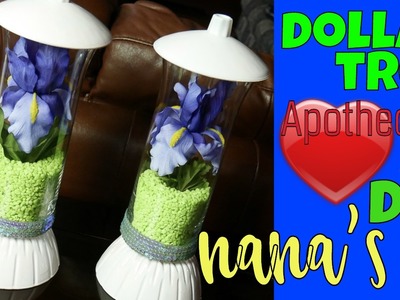 ????????EZ!! Dollar Tree Apothecary Jar & Milk Glass Paint: Do-it-Yourself Iris Centerpiece Quick DIY