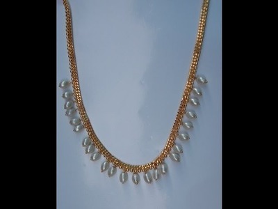 Fashion jewellry making - rain drop crystal chain