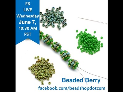 FB Live beadshop.com Beaded Berry Chain