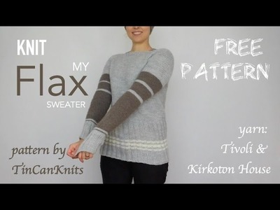 Flax Sweater FREE PATTERN by Tin Can Knits | knittingILove