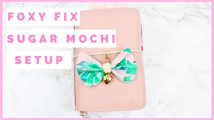 Foxy Fix Sugar Mochi Travelers Notebook Setup. May Planner Society Kit