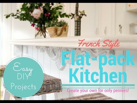 French Style Kitchen done with a flat-pack. DIY magic for under 8K!
