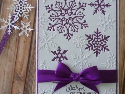 Glitter snowflake card