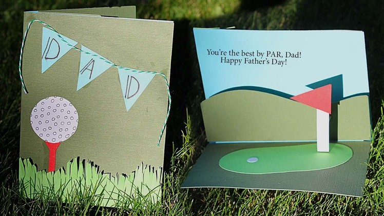 Golf Themed Pop-Up Card Tutorial ⛳️  | Father's Day Crafts