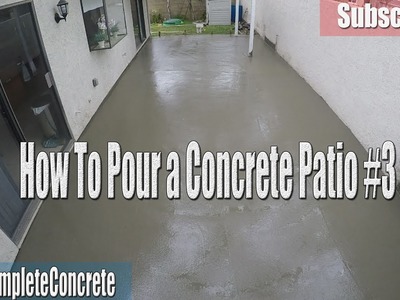 How Setup and Pour a Concrete Backyard Patio DIY #3