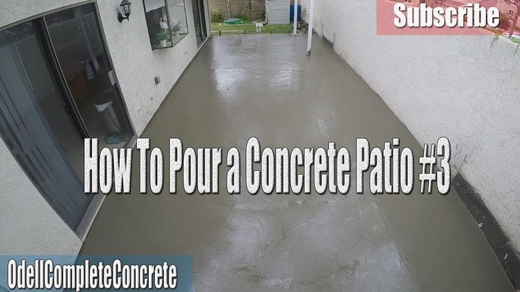 How Setup and Pour a Concrete Backyard Patio DIY #3