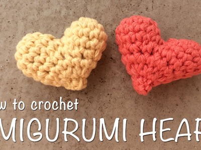 How To Crochet Heart Amigurumi (3D Heart Crochet)