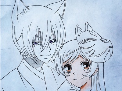 How to draw Tomoe and Nanami (Valentines special) Kamisama Kiss