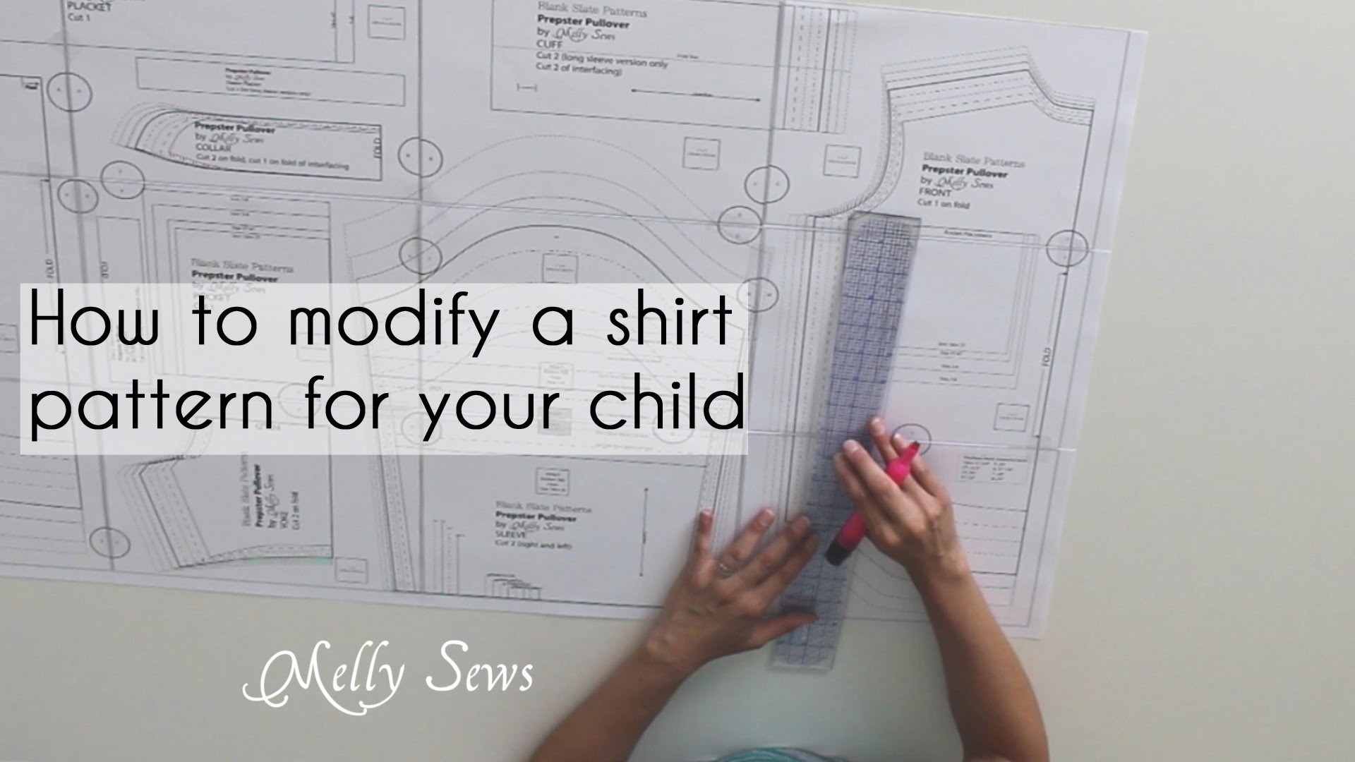 How to Fit a Shirt Pattern for Kids