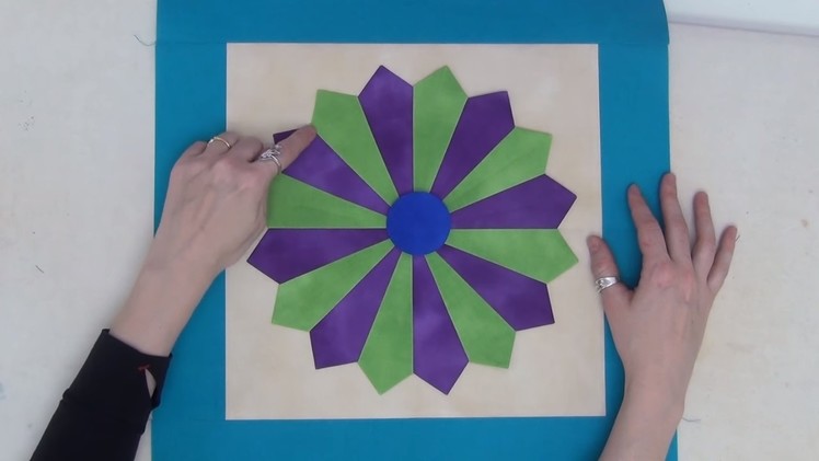 How to Make a Dainty Dresden Plate Quilt Block - Beginner Quilting Tutorial with Leah Day