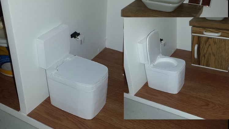 How to make a Doll Toilet and Toilet Paper
