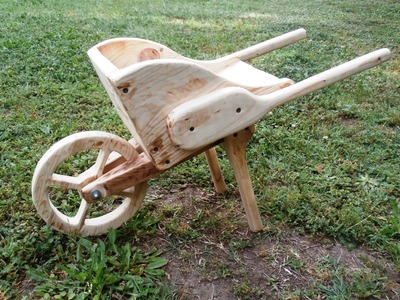 How to make a wheelbarrow with recycled wood handmade