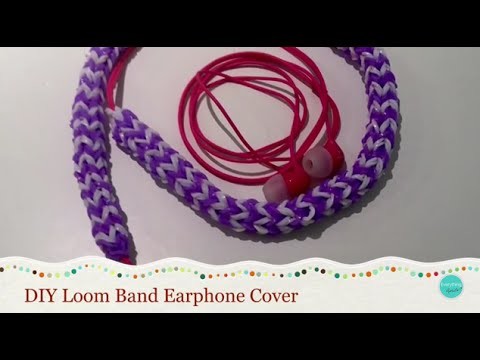 How to make an earphone cover from loom bands!