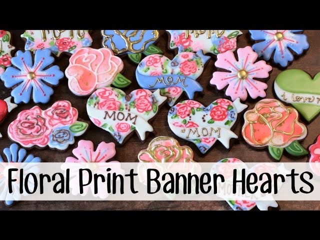 How to Make Decorated Cookies with a Floral Print
