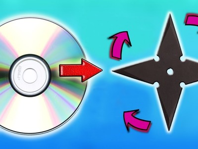 How to make Spinner - Ninja Star with old CDs | Life Hack