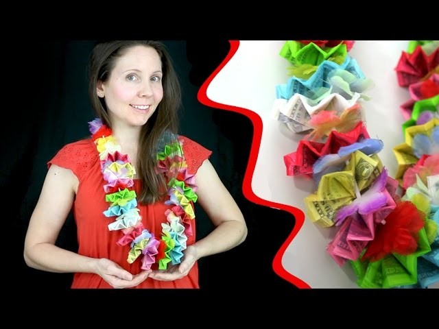 How to Make the Most Colorful Money Lei Ever for Graduation