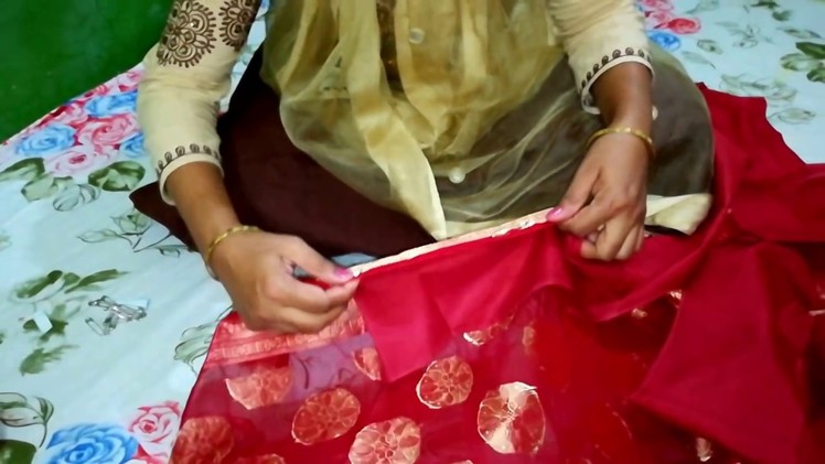 How To Stitch Saree Fall - साड़ी में फॉल कैसे लगाएं