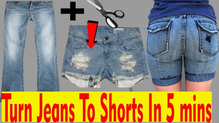 How to turn Jeans into Shorts in five Minutes | Men's Fashion DIY | 'Men's Fashion india