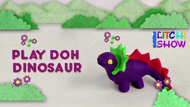 Making of Play-Doh Dinosaur | Clay Modeling for Children Easy Animals | Fun Clay modelling Ideas