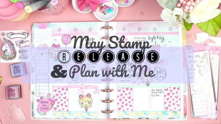 May Release + Plan with me! | Happy planner| Stamping