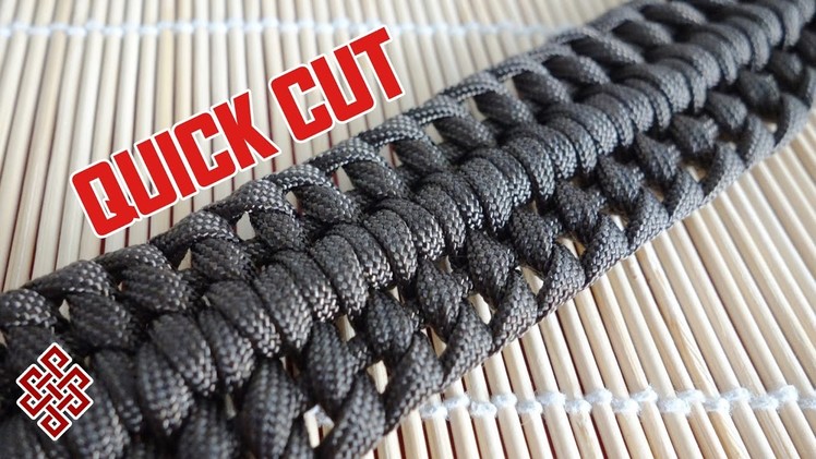 Modified Wide Genoese Paracord Bracelet Tutorial Quick Cut