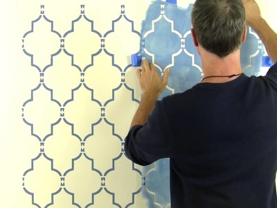 Moroccan Style using a Marrakech Wall Stencil