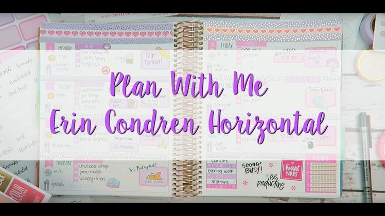 Plan With Me - Erin Condren Horizontal Planner