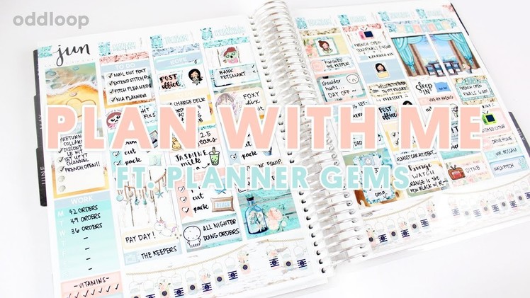 Plan With Me ft. Planner Gems "Beach House". oddloop