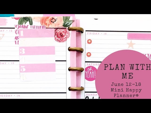 Plan with Me- mini Happy Planner- June 12-18