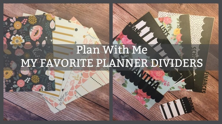 PLAN WITH ME | PLANNER DIVIDERS