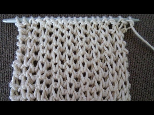 Pletenje - Normalni patent bod; Knitting Tutorial - Fishermans Rib in the Rou...