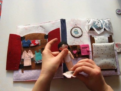 Quiet book for girls, dollhouse- from Neverland creative toys