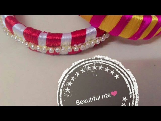 Silk thread bangle | DIY 2 | simple and easy | latest | viral