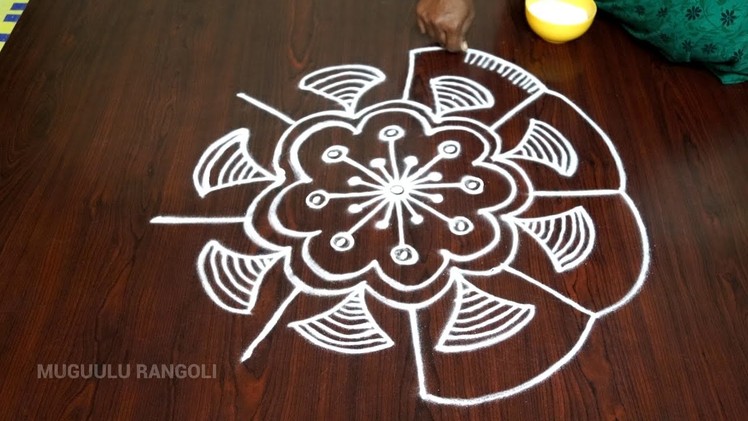 Simple and easy rangoli patterns || simple and beautiful rangoli || latest simple rangoli designs